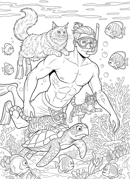 Snorkeling With Cats