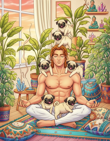 Zen and the Art of Puppy Balancing - Colored